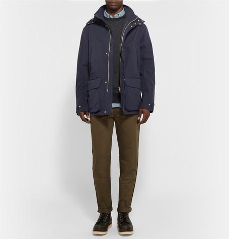 LANVIN Cap-toe Suede And Patent-leather Sneakers In Blue