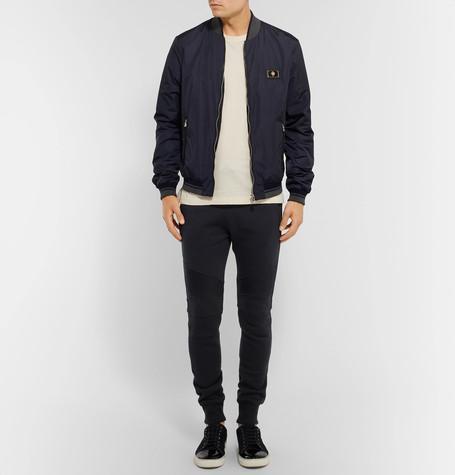 LANVIN Cap-toe Suede And Patent-leather Sneakers In Blue