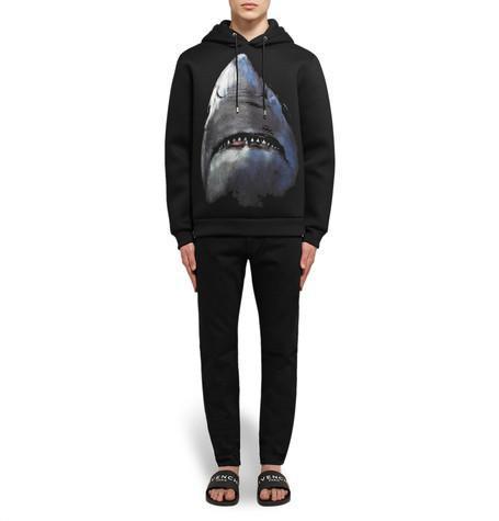 MONCLER Basile Black Rubber Sliders In White