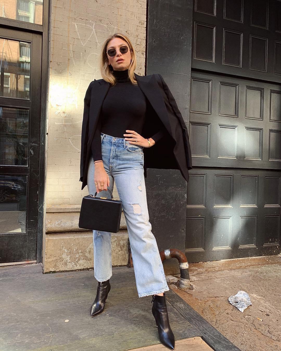 WOLFORD Colorado Cotton-blend Turtleneck Bodysuit In Black