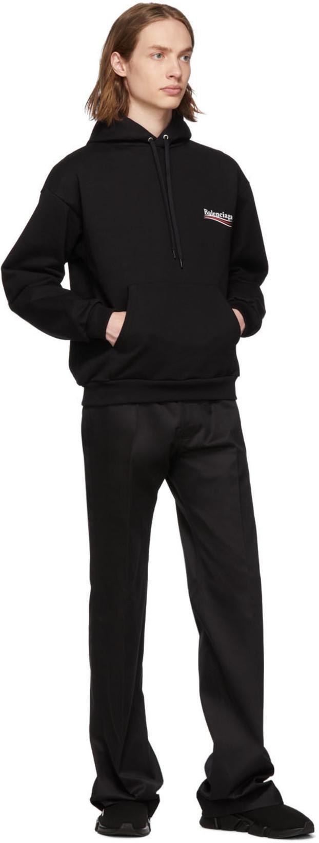 BALENCIAGA Political Campaign Sweatshirt In Black