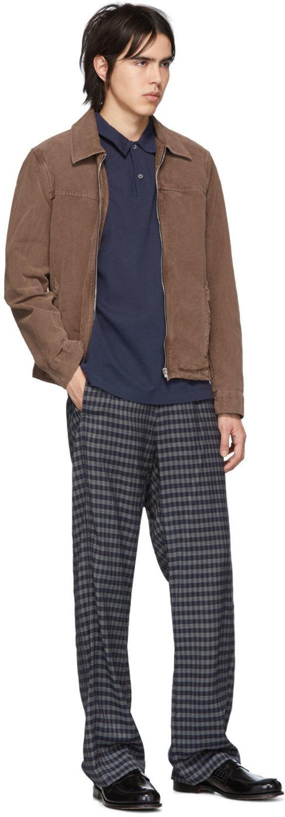 CHURCH'S Tunbridge Fume Navy Loafers In Black