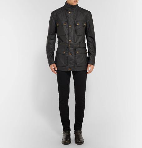 BELSTAFF Trailmaster Waxed Jacket Black