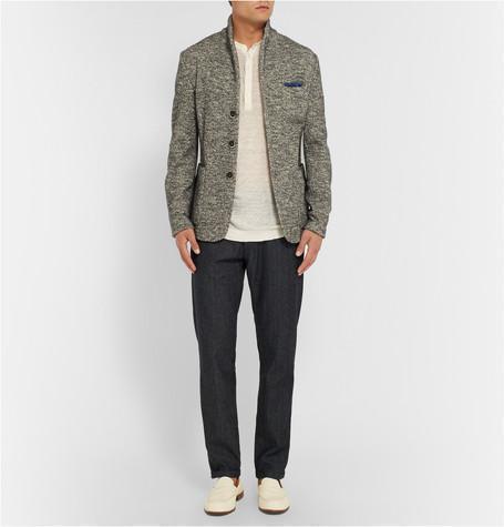 RAG & BONE Classic Slubbed Cotton-jersey Henley T-shirt In White