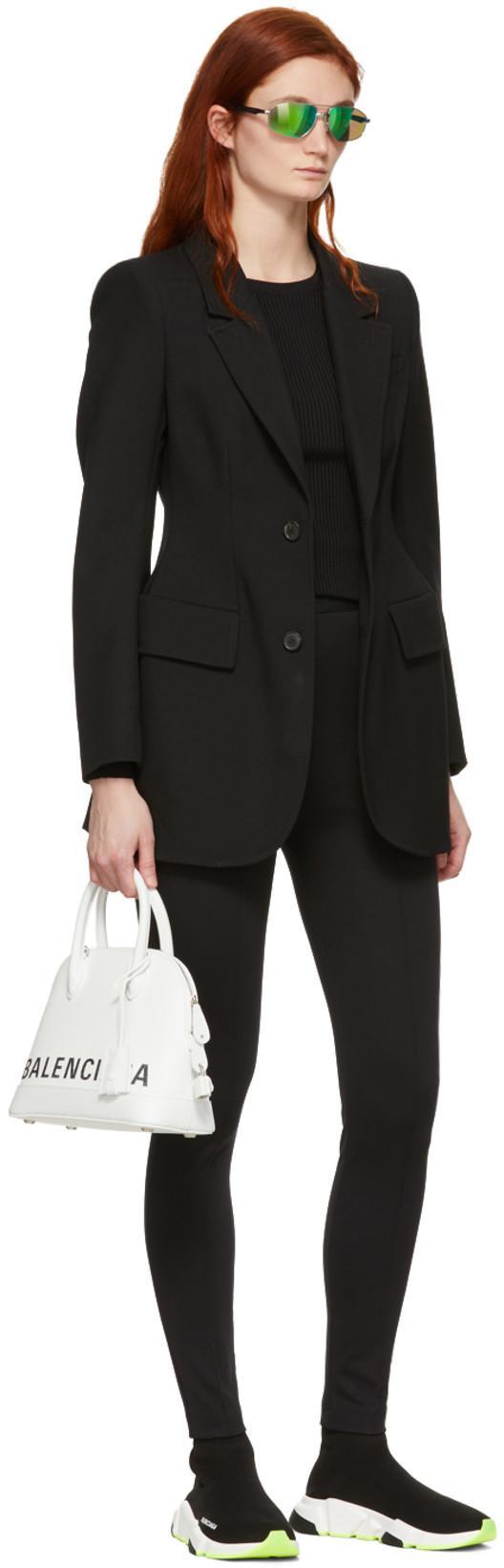 BALENCIAGA Hourglass Woollen Jacket In Black