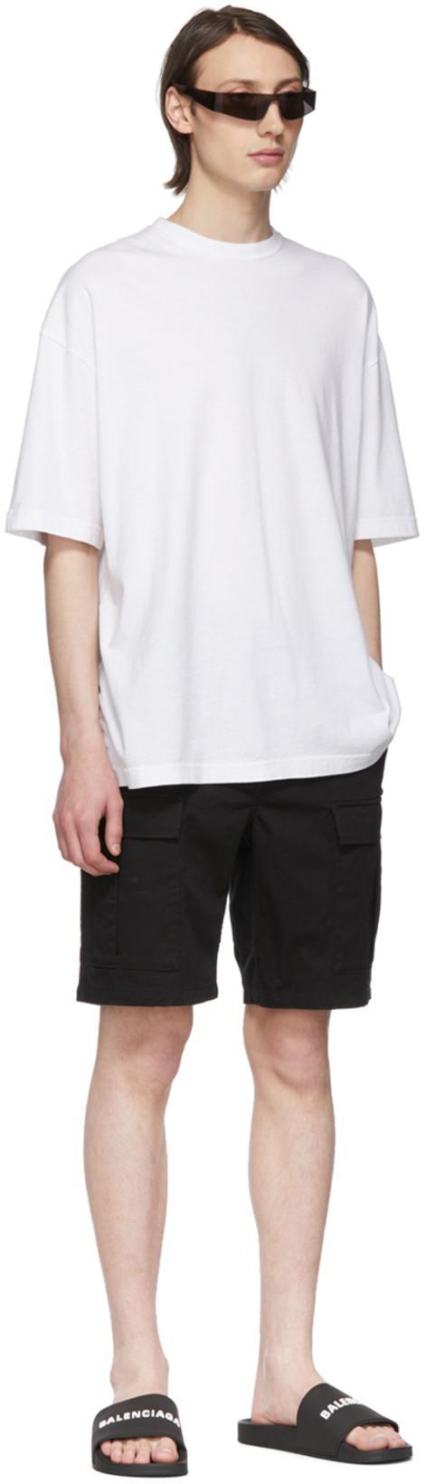 BALENCIAGA Pool Low Sandals With Logo In Black