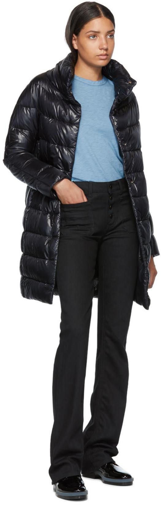 HERNO Black Feather Down Coat