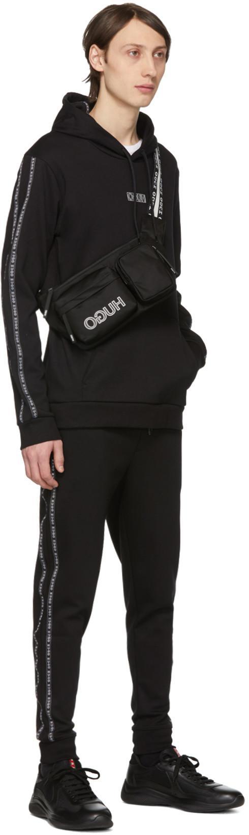 PRADA Black Leather New Americas Cup Sneakers