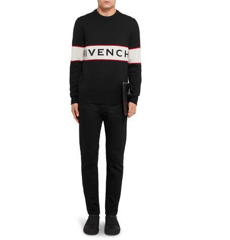 MONTBLANC Tweed-effect Reversible Belt In Black