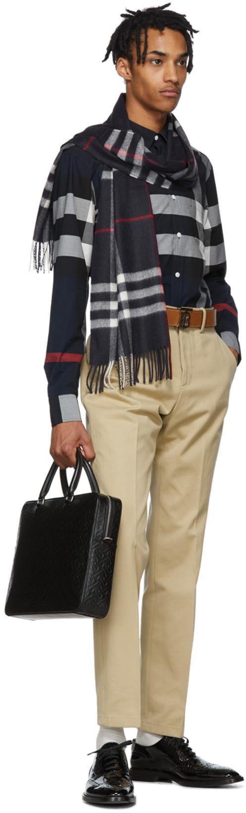 BURBERRY Summerton Shirt Men In Blue