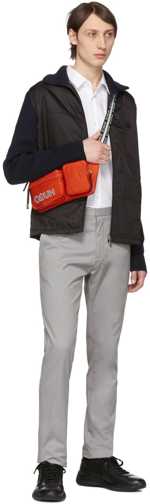 PRADA Black Leather New Americas Cup Sneakers