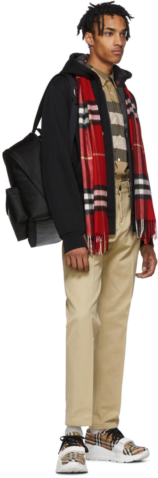 BURBERRY Men Cotton Shirt With Check Print In Multi