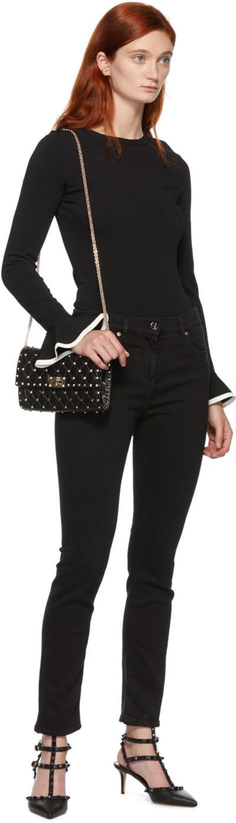 VALENTINO GARAVANI Patent Rockstud Pumps With Matching Straps And Studs 65 Mm Woman Black 41.5