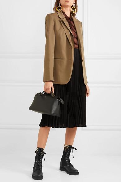 FENDI Rockoko Chelsea Sock Combat Boot In Black