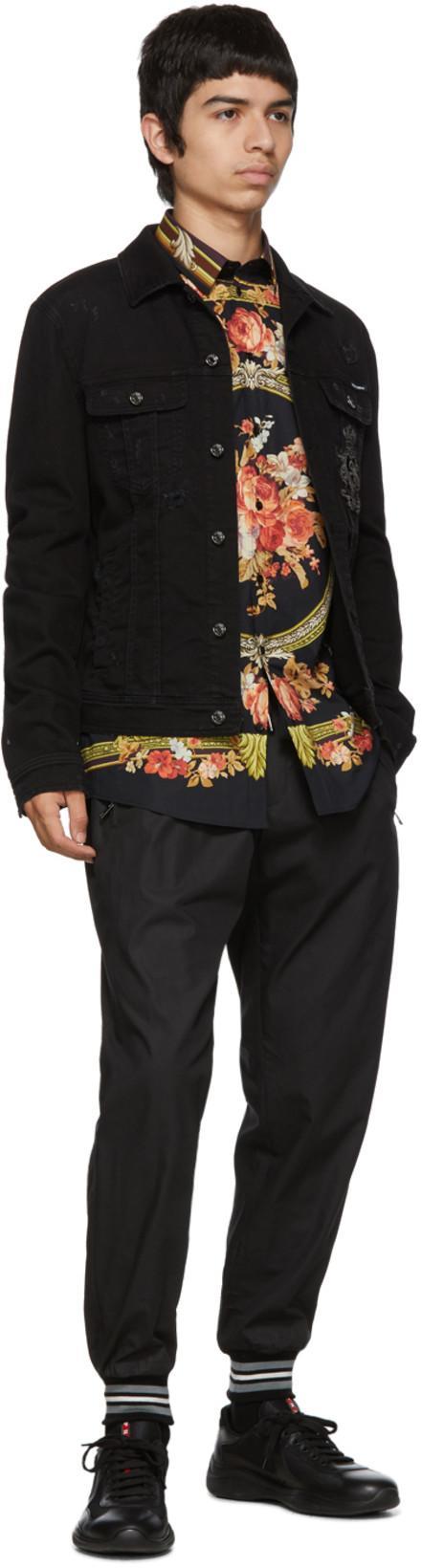 PRADA Black Leather New Americas Cup Sneakers