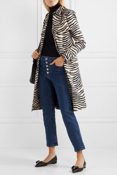 FERRAGAMO Zeri Bow-embellished Leather Point-toe Flats In Black