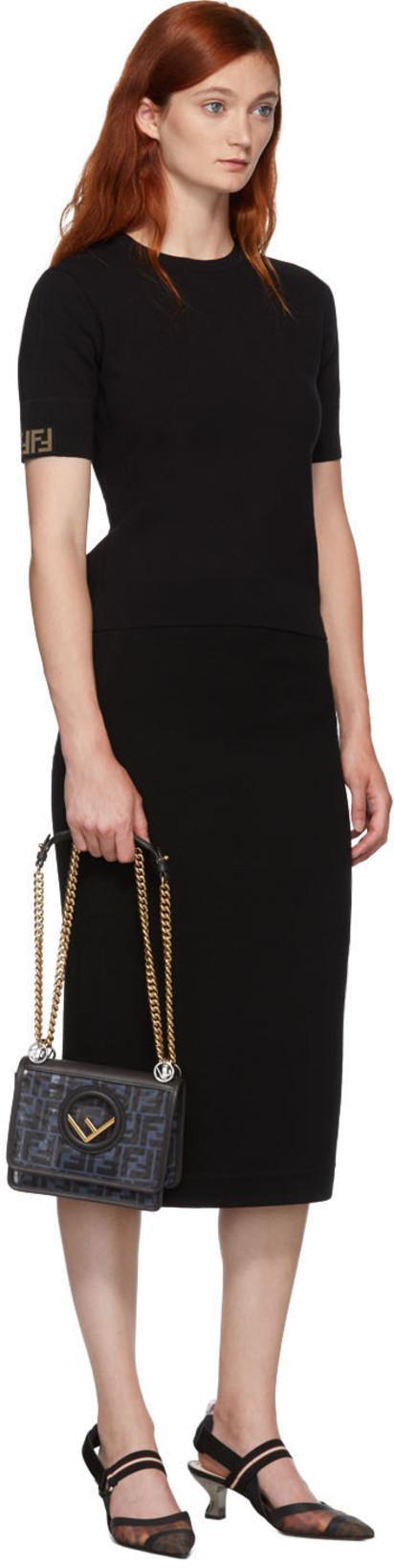 FENDI Tech Mesh Hummingbird Slingbacks Shoes In Multi