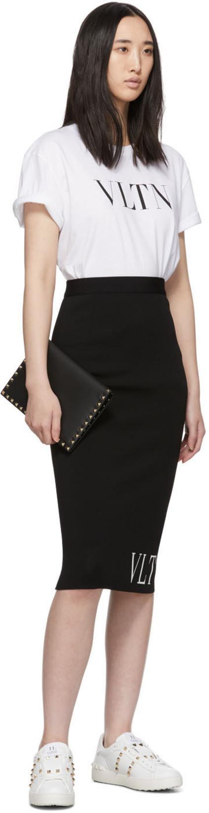 VALENTINO GARAVANI White Rockstud-embellished Low-top Sneakers