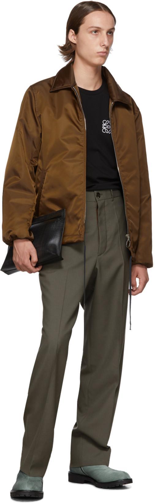 LOEWE Logo Anagram Cotton Jersey T-shirt In Black