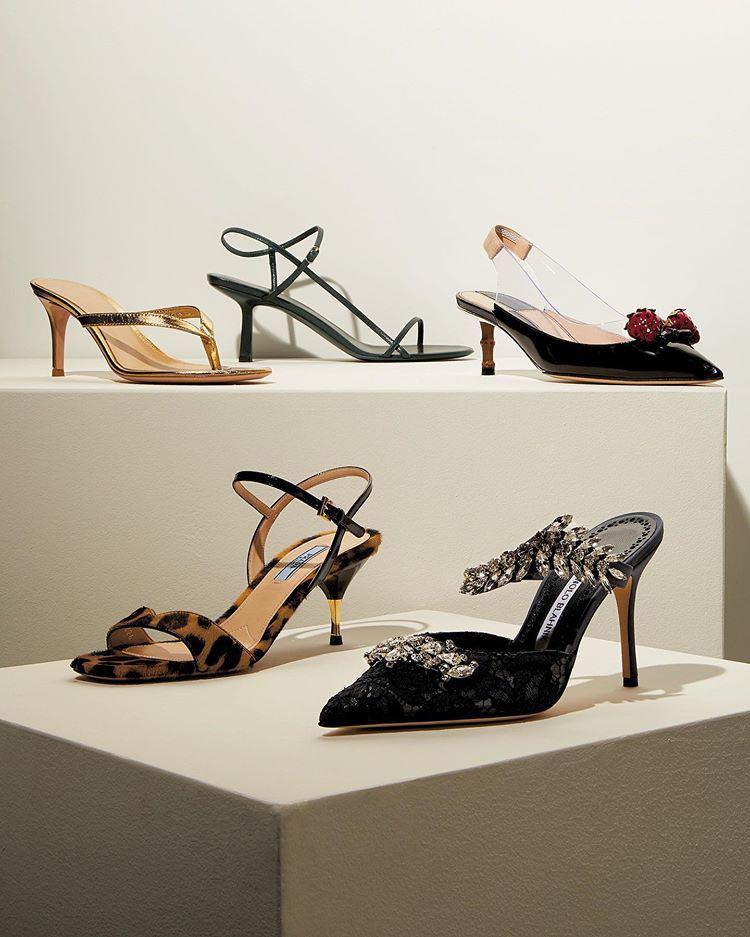 THE ROW Bare Black Leather Sandals