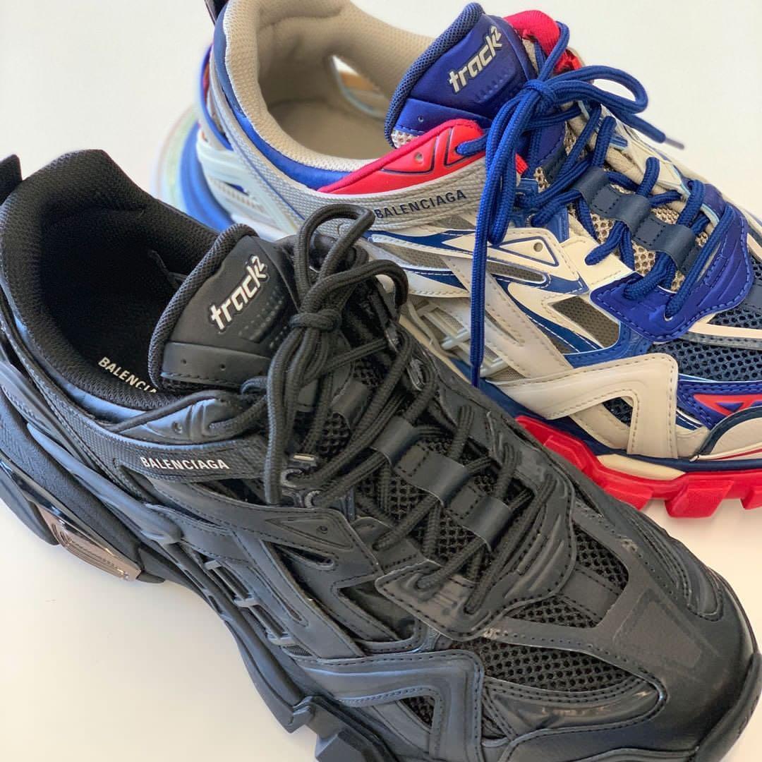 BALENCIAGA Track Nylon And Mesh Running Sneakers In Multi