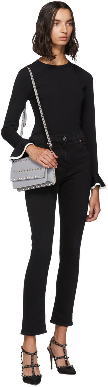 VALENTINO GARAVANI Patent Rockstud Pumps With Matching Straps And Studs 65 Mm Woman Black 41.5