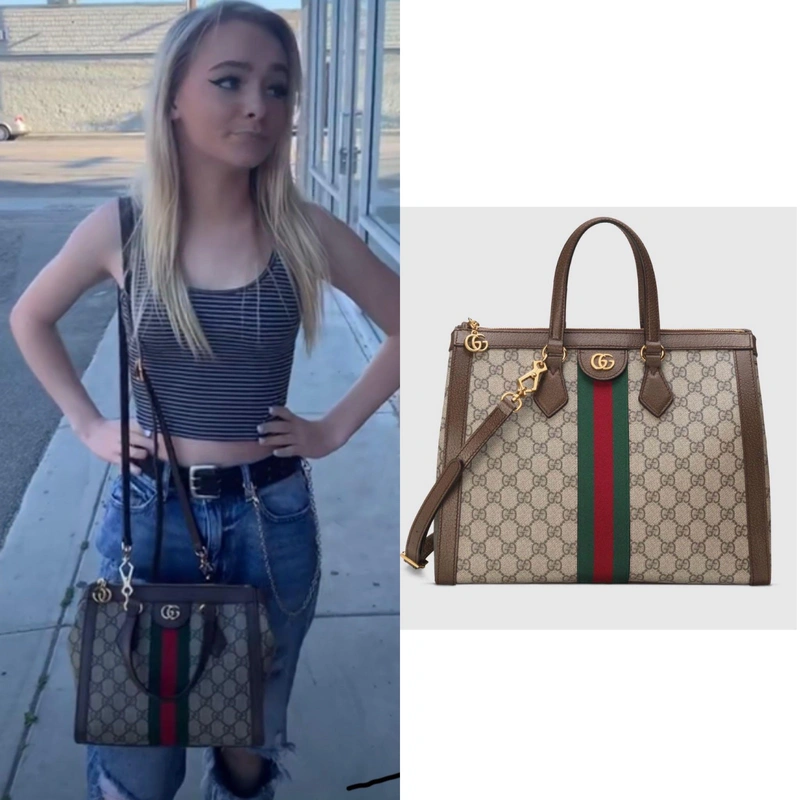 zambercloset's Posts | Wearing: Gucci Medium Canvas Satchel In Beige Ebony/ Acero/ Vert Red