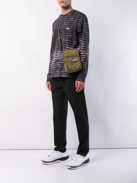 READYMADE Logo Print Messenger Bag In Green