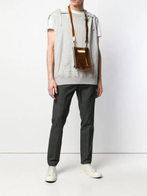 SAINT LAURENT Monogram Polo Shirt In White