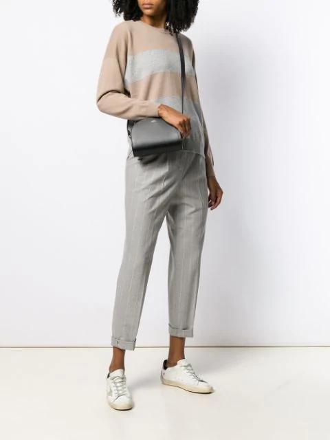 APC Stylish Black Leather Mini Crossbody Bag For Women