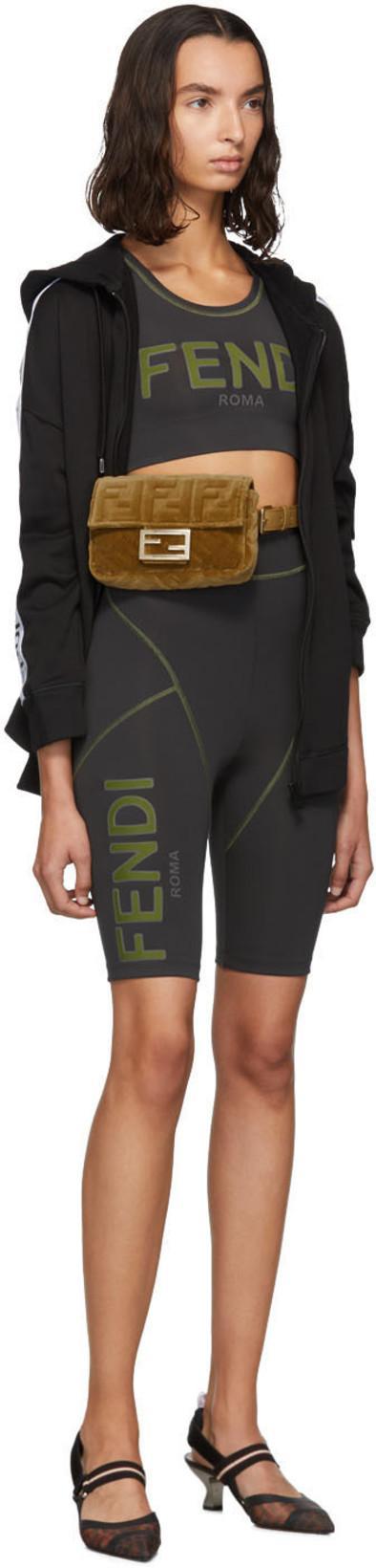 FENDI Tech Mesh Hummingbird Slingbacks Shoes In Multi