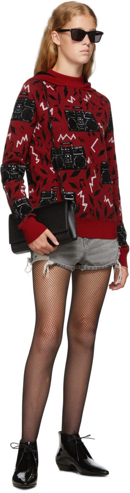 SAINT LAURENT 20mm Jonas Brushed Leather Boots In Black