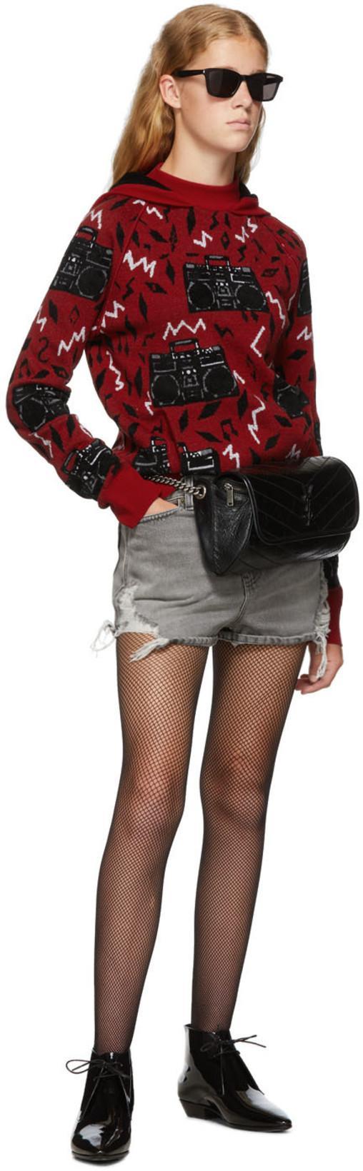 SAINT LAURENT 20mm Jonas Brushed Leather Boots In Black