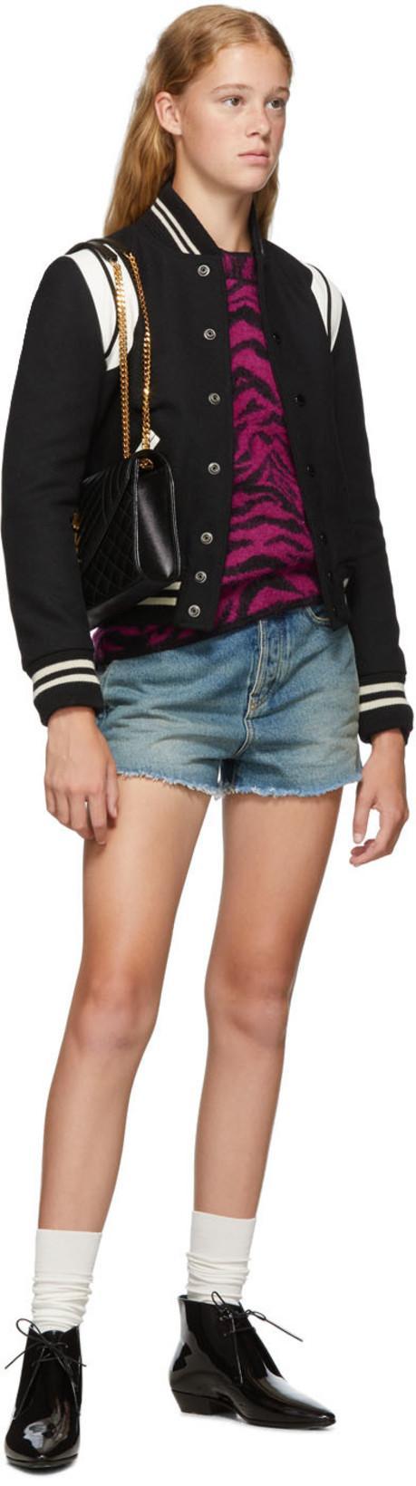 SAINT LAURENT 20mm Jonas Brushed Leather Boots In Black