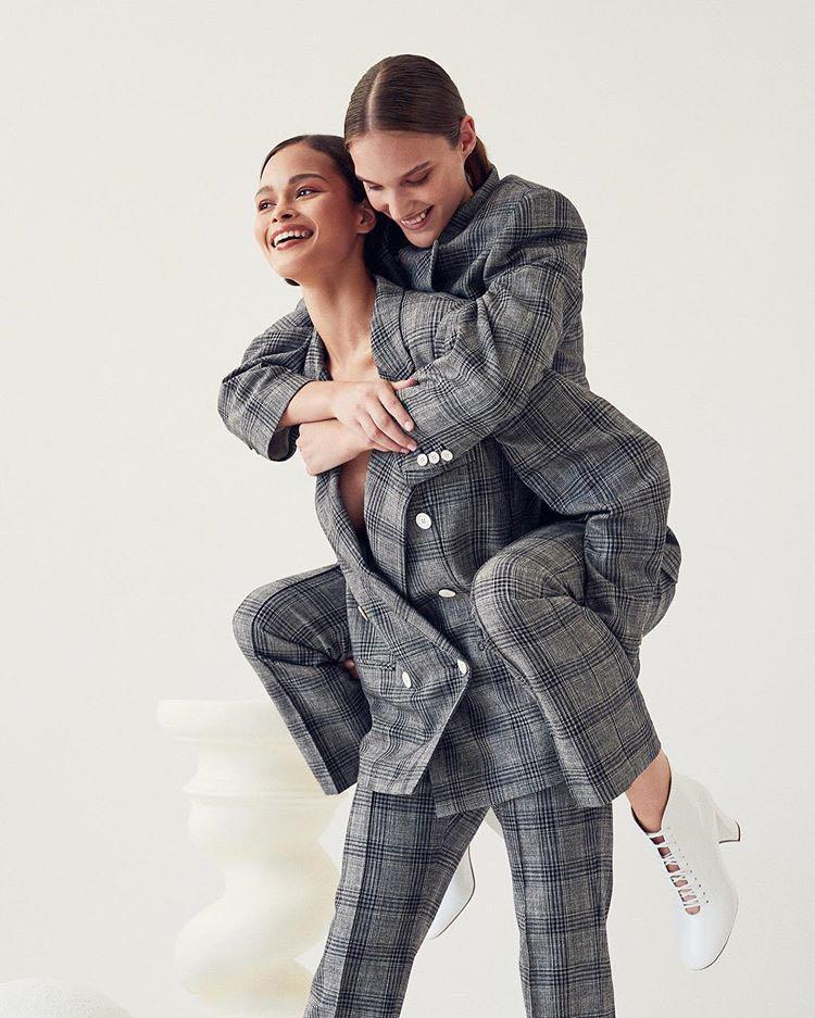 ISABEL MARANT Derys Checked Cotton-blend Straight-leg Pants In Black