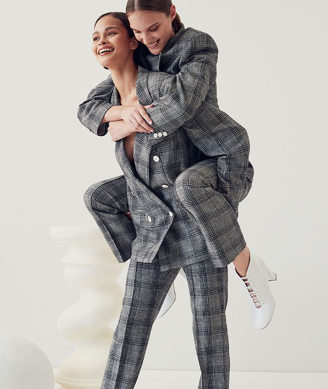 ISABEL MARANT Derys Checked Cotton-blend Straight-leg Pants In Black