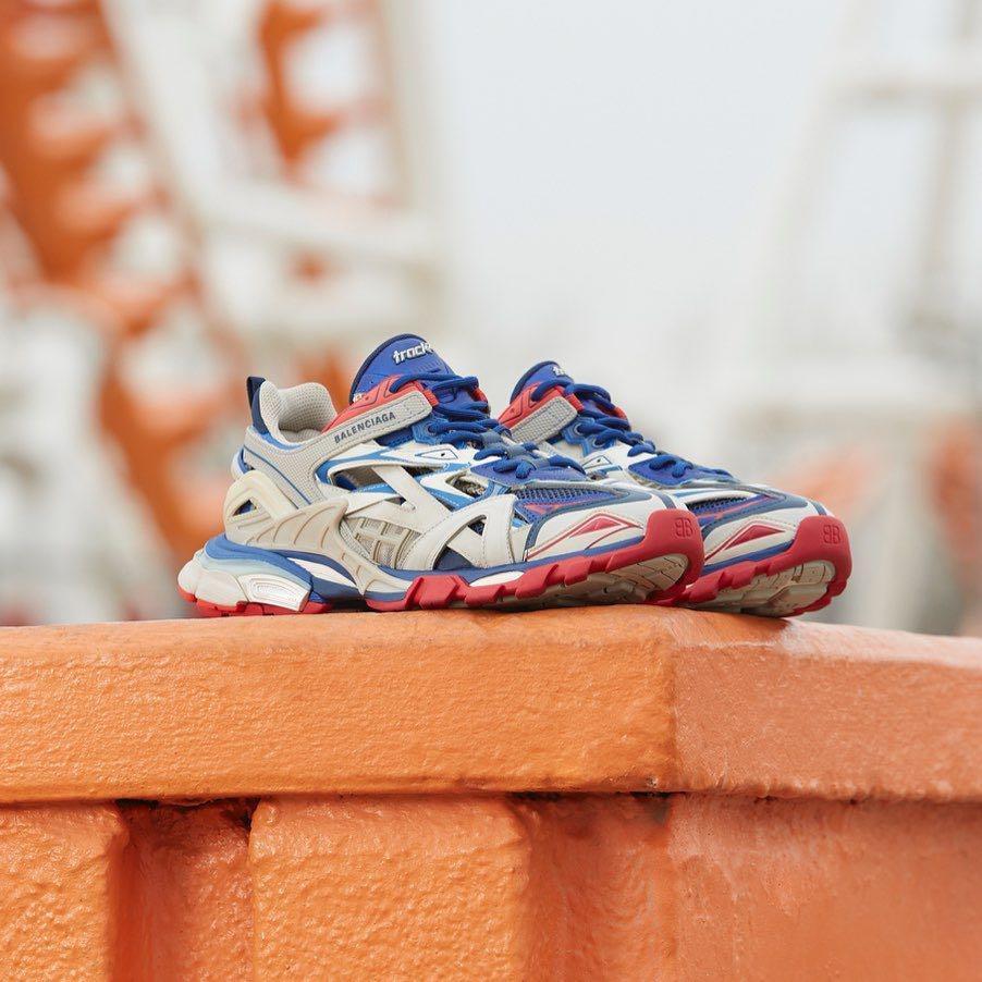 BALENCIAGA Track Nylon And Mesh Running Sneakers In Multi