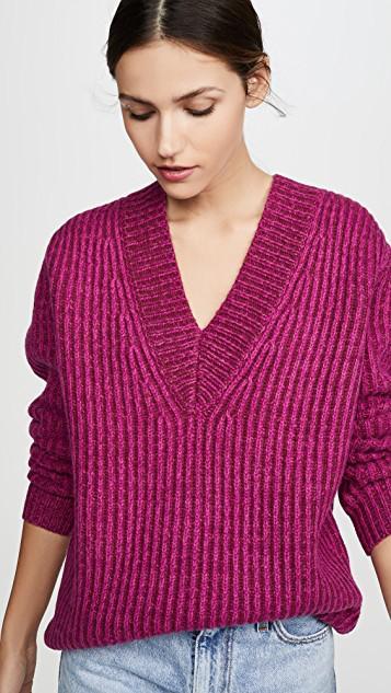 SAM EDELMAN Hazel Pointed Toe Pump Modern Ivory Leather In White