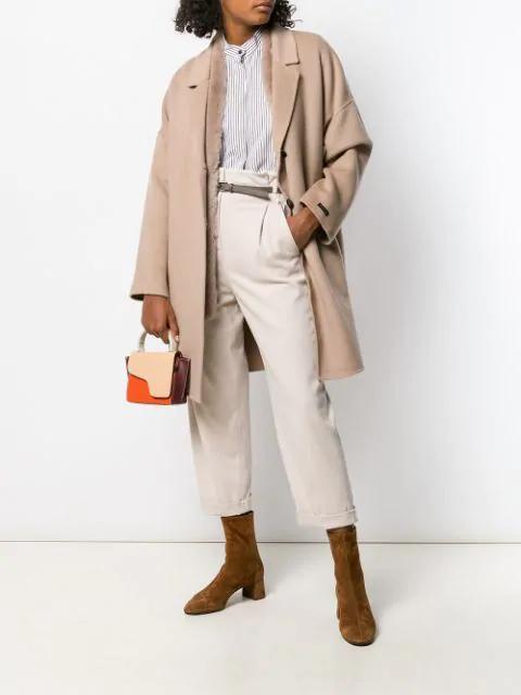 AQUAZZURA Camel Brown Saint Honore 50 Suede Ankle Boots