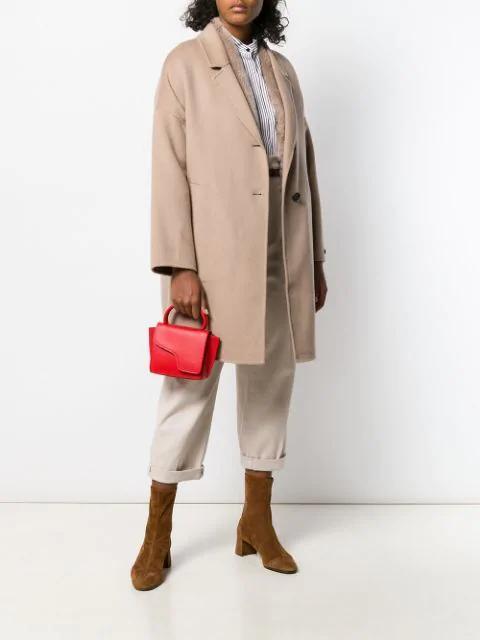 AQUAZZURA Camel Brown Saint Honore 50 Suede Ankle Boots