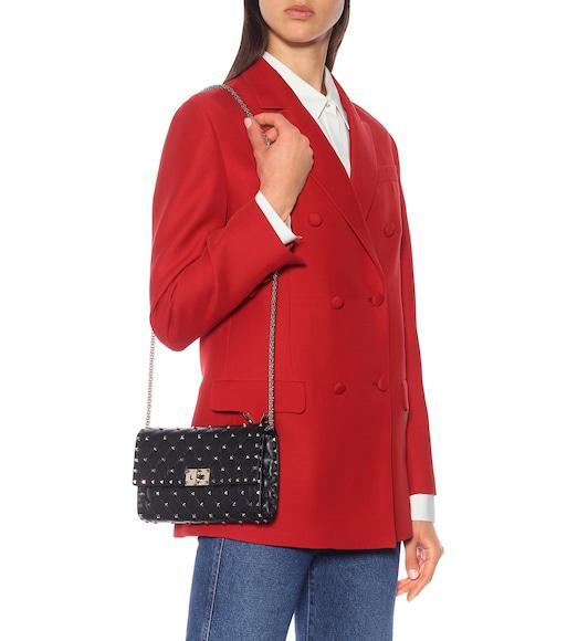 VALENTINO GARAVANI Studded Leather Decollete Pumps In Black