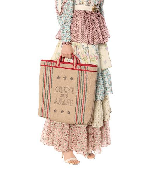 GUCCI Gg Leather Belt In White