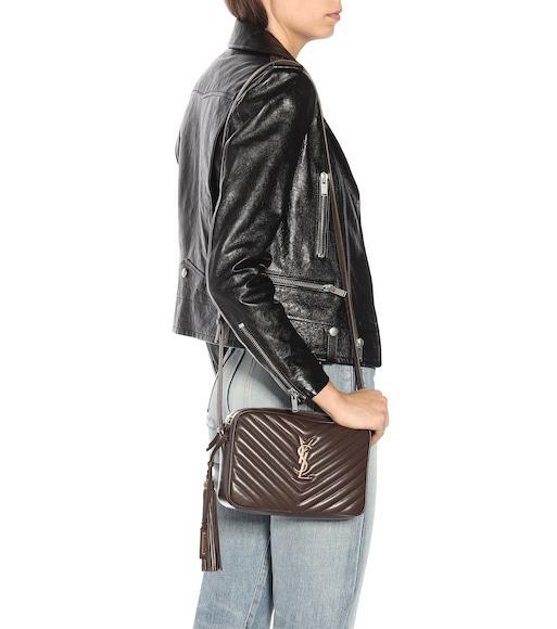 loulou monogram ysl medium chevron quilted leather camera shoulder bag