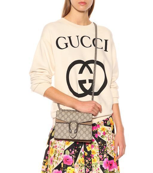 GUCCI Mini Dionysus Shoulder Bag In Neutral