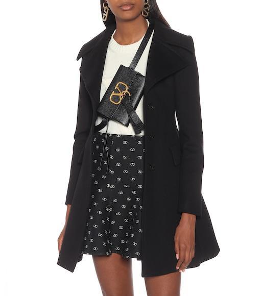 VALENTINO GARAVANI Dnu Pack Valentino Vlogo 35 Leather Combat Boot In Black