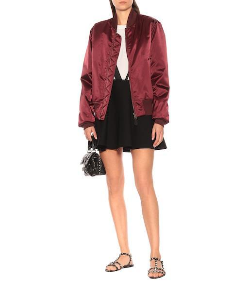 VALENTINO GARAVANI Rockstud Rubber Sandals Ankle Strap Design In Black