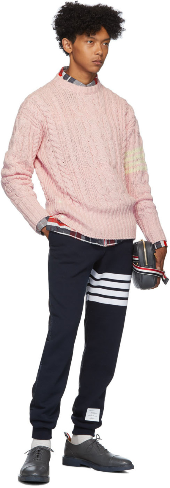 THOM BROWNE Classic Loopback 4-bar Sweatpants In Blue