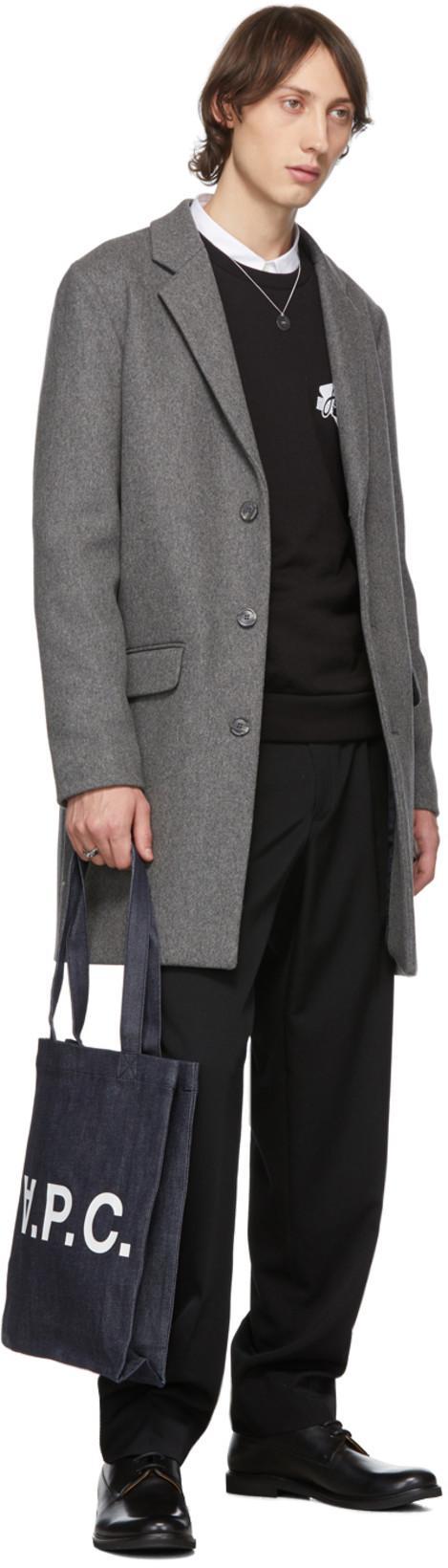 APC A.p.c. Blue Denim Daniela Shopping Bag