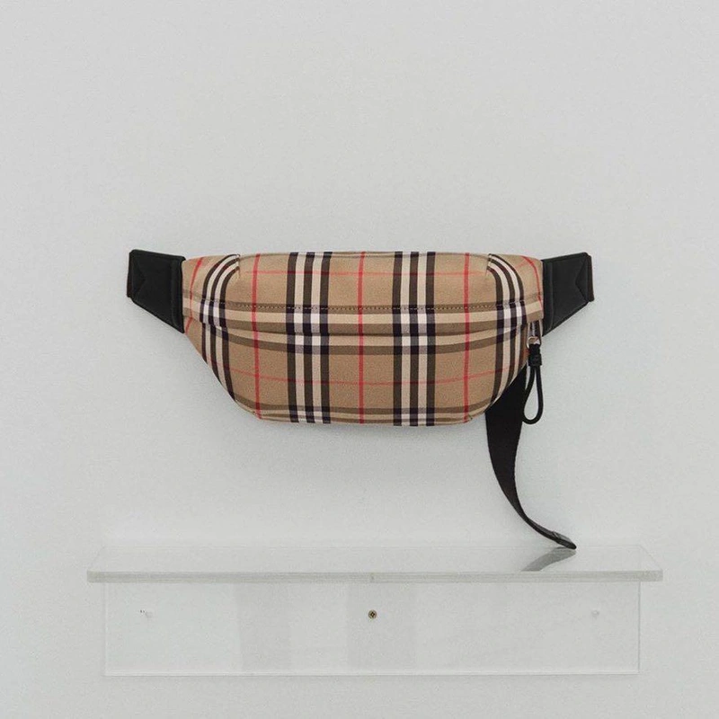 THELIST's Post | Wearing: Burberry Vintage Check Medium Canvas Bum Bag In Beige