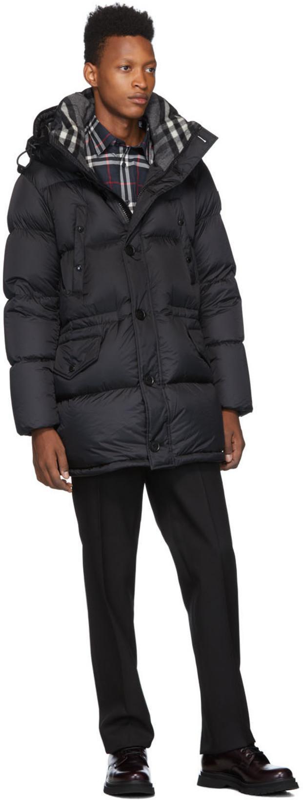 BURBERRY Embroidered Detail Check Cotton Shirt In Navy